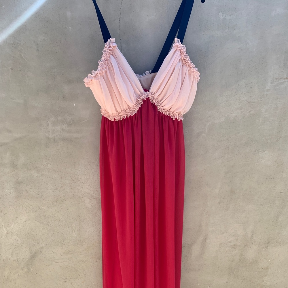 Pink long dress by foxiedot! Never worn.
